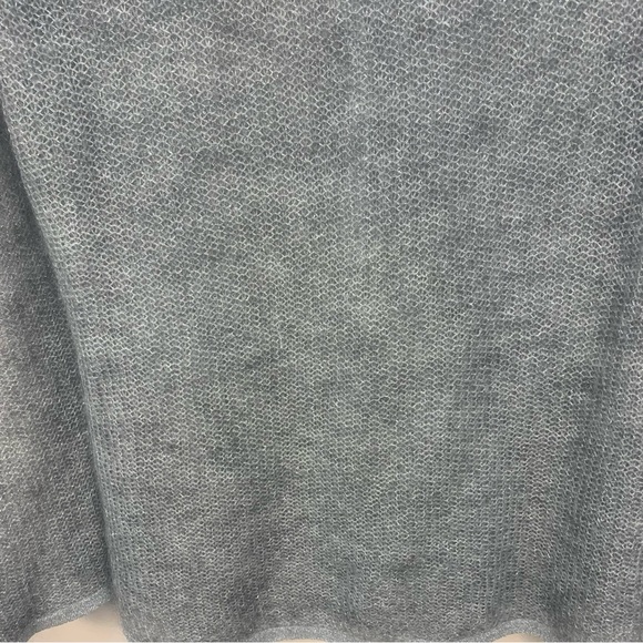 Ann Taylor Super Kid Mohair Blend Fine Open Knit Crystal Button Sweater - Picture 11 of 11